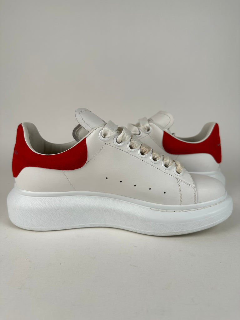 Alexander McQueen Oversized Sneakers Red White Size 36EU