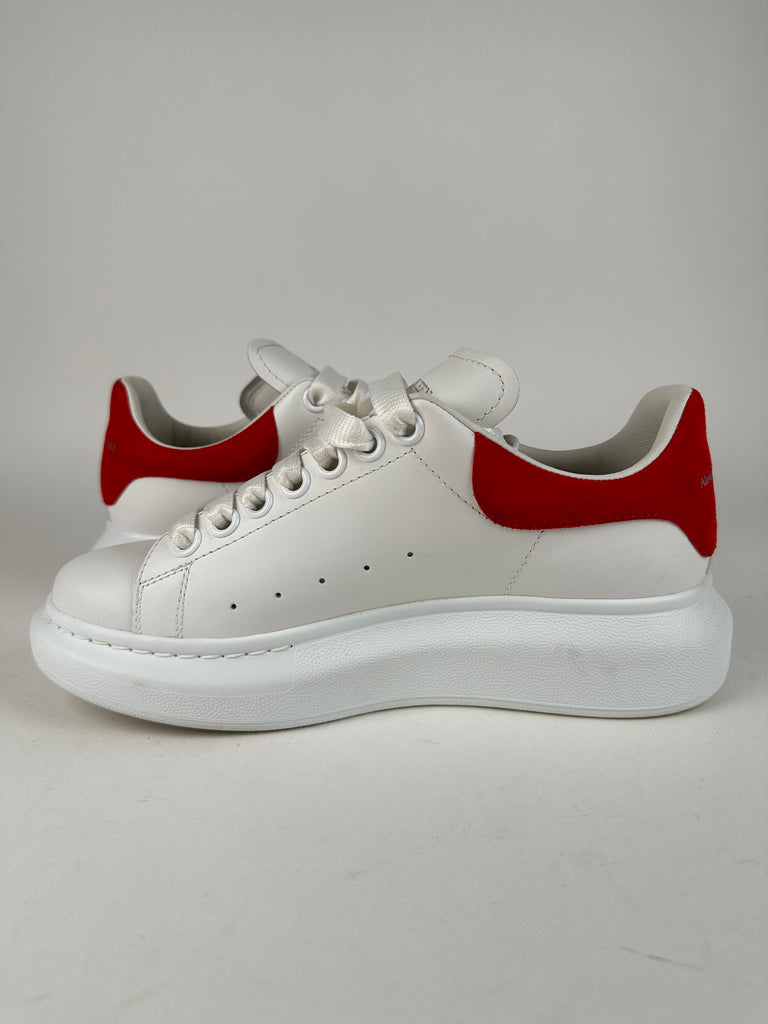 Alexander McQueen Oversized Sneakers Red White Size 36EU