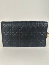 Load image into Gallery viewer, Dior Lambskin Cannage Lady Dior Pouch Black