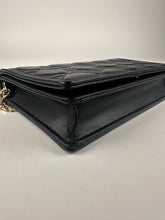 Load image into Gallery viewer, Dior Lambskin Cannage Lady Dior Pouch Black