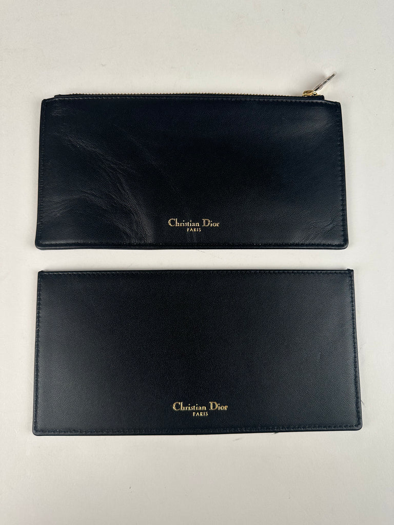 Dior Lambskin Cannage Lady Dior Pouch Black