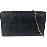 Dior Lambskin Cannage Lady Dior Pouch Black