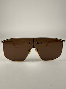 Louis Vuitton LV Golden Mask Sunglasses Gold Brown