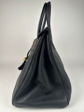 Load image into Gallery viewer, Hermes Birkin 35 Taurillon Clemence Leather Black Gold Hardware