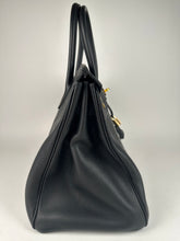 Load image into Gallery viewer, Hermes Birkin 35 Taurillon Clemence Leather Black Gold Hardware