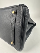 Load image into Gallery viewer, Hermes Birkin 35 Taurillon Clemence Leather Black Gold Hardware