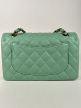 Load image into Gallery viewer, Chanel Caviar Quilted Small Classic Double Flap 23P Green