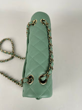 Load image into Gallery viewer, Chanel Caviar Quilted Small Classic Double Flap 23P Green