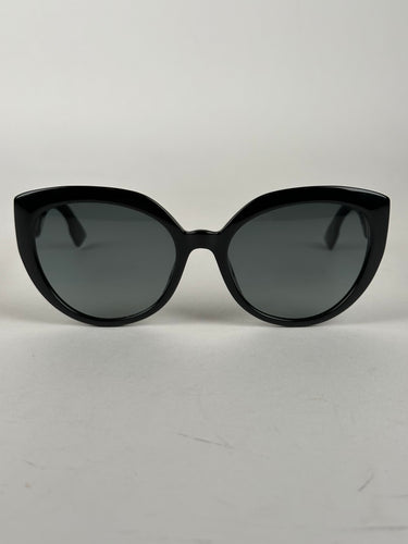 Dior DDiorF Cat Eye Sunglasses Black Gold