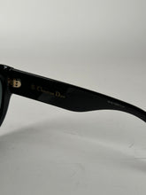 Load image into Gallery viewer, Dior DDiorF Cat Eye Sunglasses Black Gold