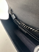 Load image into Gallery viewer, Saint Laurent Grain De Poudre Small Monogram Kate Satchel Black/Black