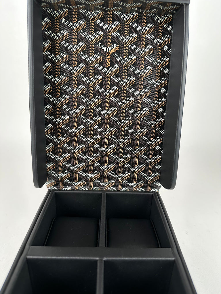 Goyard Goyardine Montret 4 Watch Case Black