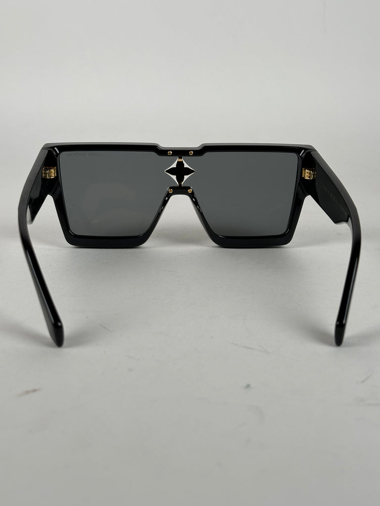Louis Vuitton Cyclone Square Sunglasses Black Gold