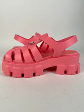 Load image into Gallery viewer, Prada Foam Rubber Triangle Logo Fishermen Monolith Sandal Pink Begonia Size 36EU