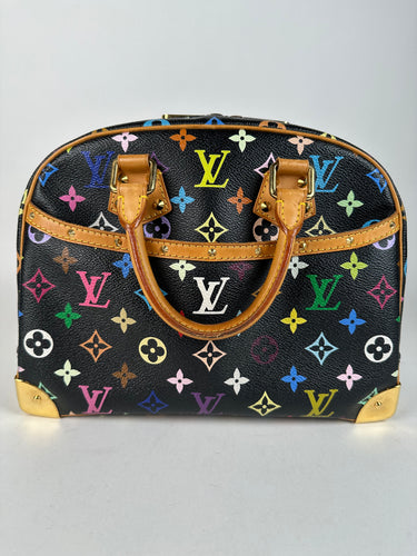 Louis Vuitton Black Multicolor Trouville Handbag