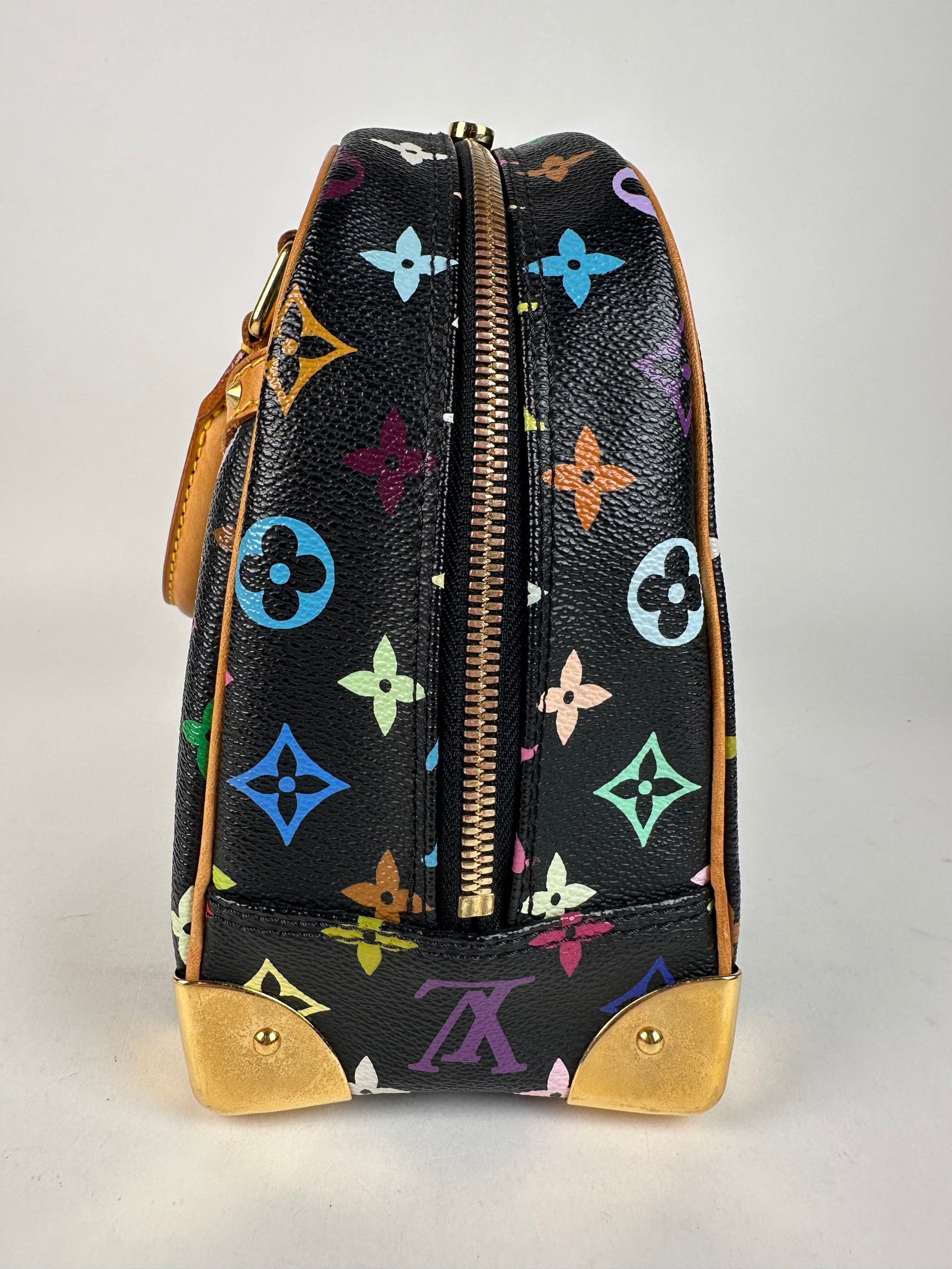 louis vuitton black monogram multicolore trouville mini backpack Louis Vuitton Black Multicolor Trouville Handbag – Sacdelux