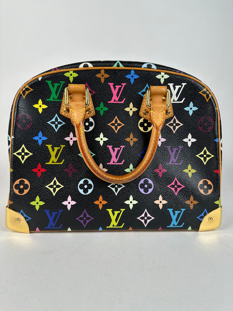 Louis Vuitton Black Multicolor Trouville Handbag Sacdelux