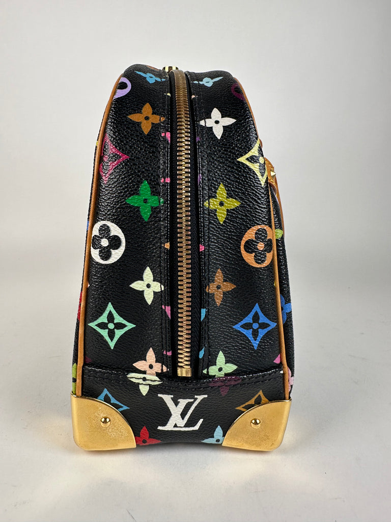 Louis Vuitton Black Multicolor Trouville Handbag – Sacdelux