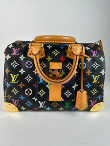 Louis Vuitton Multicolor Speedy 30 Black
