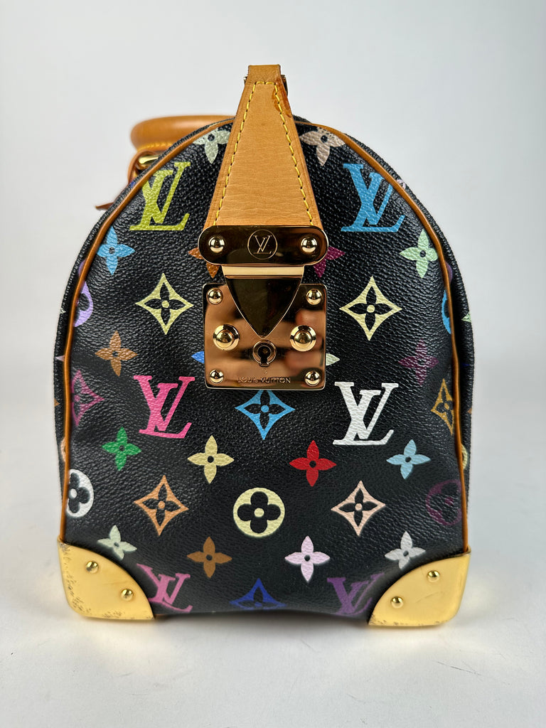 louis vuitton black multicolor backpack Louis Vuitton Multicolor Speedy 30 Black – Sacdelux