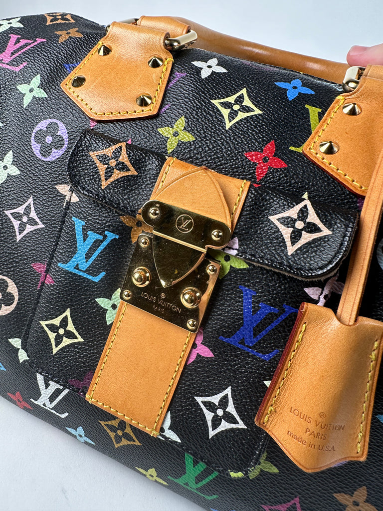 Louis Vuitton Multicolor Speedy 30 Black