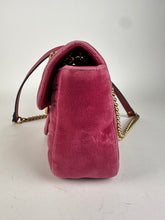 Load image into Gallery viewer, Gucci Velvet Matelasse Mini GG Marmont Shoulder Bag Pink Light Raspberry Rose