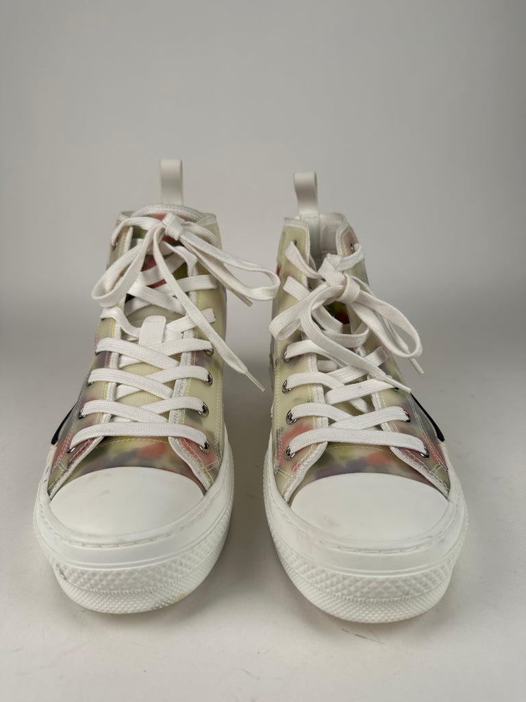 Dior B23 Floral Print High Top Sneakers Size 38EU