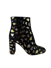 Load image into Gallery viewer, Saint Laurent LouLou Metallic Leopard Jacquard Block Heel Booties size 39EU