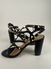 Load image into Gallery viewer, Valentino Rockstud Cage Sandal  90mm Black Size 38EU