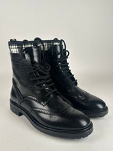 Load image into Gallery viewer, Dior Calfskin Tartan D-Order Low Boot Black/White size 38EU