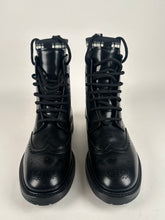 Load image into Gallery viewer, Dior Calfskin Tartan D-Order Low Boot Black/White size 38EU