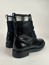 Load image into Gallery viewer, Dior Calfskin Tartan D-Order Low Boot Black/White size 38EU