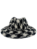 Chanel Houndstooth Tweed Hat size Medium