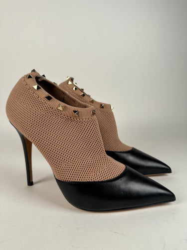 Valentino Nappa Knit Rockstud 105mm Sock Booties size 40EU
