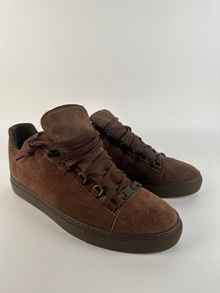 Brown balenciaga arena sneakers sales