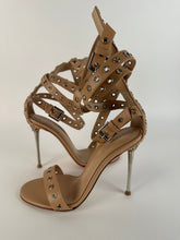 Load image into Gallery viewer, Gianvito Rossi Jett Roma Powder Strap Sandal Heels size 35.5EU