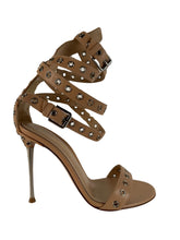 Load image into Gallery viewer, Gianvito Rossi Jett Roma Powder Strap Sandal Heels size 35.5EU