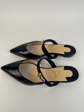Load image into Gallery viewer, Christian Louboutin Choc Lock Flat Obscur Blue Croc Pointe Toe Ballerina size 36EU