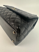 Load image into Gallery viewer, Chanel Caviar Quilted Small Coco Handle Flap Black