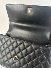 Load image into Gallery viewer, Chanel Caviar Quilted Small Coco Handle Flap Black