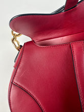 Load image into Gallery viewer, Dior Smooth Calfskin Mini Saddle Bag Red