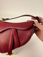 Load image into Gallery viewer, Dior Smooth Calfskin Mini Saddle Bag Red