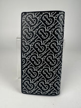 Load image into Gallery viewer, Burberry Long TB Pattern Wallet Black White