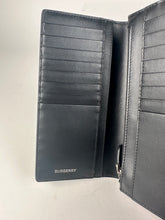 Load image into Gallery viewer, Burberry Long TB Pattern Wallet Black White