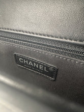 Load image into Gallery viewer, Chanel Large Boy Bag Black Chevron Calfskin Leather