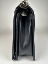 Load image into Gallery viewer, Chanel Large Boy Bag Black Chevron Calfskin Leather