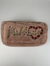 Load image into Gallery viewer, Dolce &amp; Gabbana Faux Fur Watersnake Embellished Lucia Shoulder Bag Pink