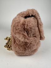 Load image into Gallery viewer, Dolce &amp; Gabbana Faux Fur Watersnake Embellished Lucia Shoulder Bag Pink