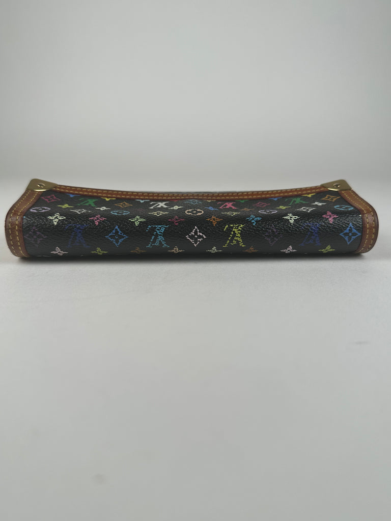 Louis Vuitton Porte Tresor Monogram Multicolor Wallet Black