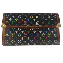 Load image into Gallery viewer, Louis Vuitton Porte Tresor Monogram Multicolor Wallet Black